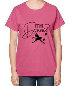 Time to dance 200# - ballet-  Ladies T-Shirt