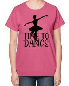 Time to dance 201# - ballet-  Ladies T-Shirt