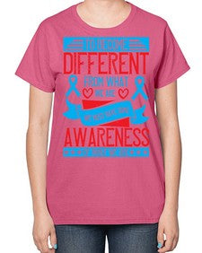 To become different from what we are we must have some awareness of what we are Style 11# - Self awareness-  Ladies T-Shirt