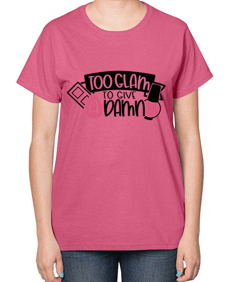 Too Glam To Give A Damn Style 10# -makeup  Ladies T-Shirt