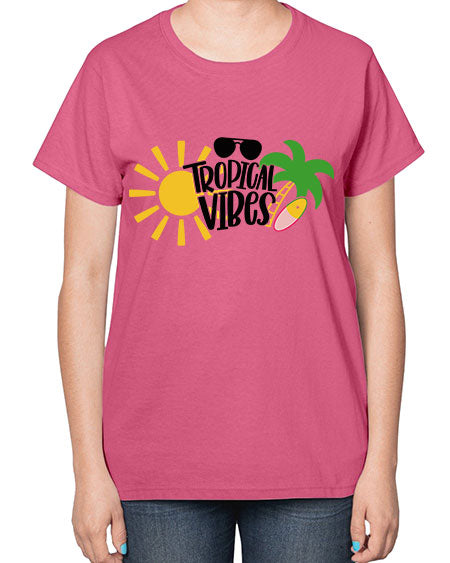 Tropical Vibes Style 9# - summer-  Ladies T-Shirt