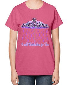 Umbrella Remember AlzheimerS Awareness 218# - alzheimers-  Ladies T-Shirt