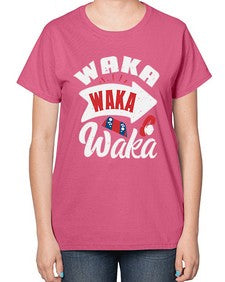 Waka Waka Waka 50# - video games-  Ladies T-Shirt