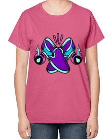 Walk the talk 261# - cartoon general-  Ladies T-Shirt