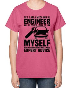 Yes I Am A Mechanical Style 1671# - engineer-  Ladies T-Shirt
