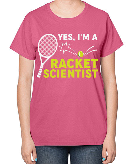 YesImARacketScientistScientistSkinite Scientist Skinite 1# - general science-  Ladies T-Shirt