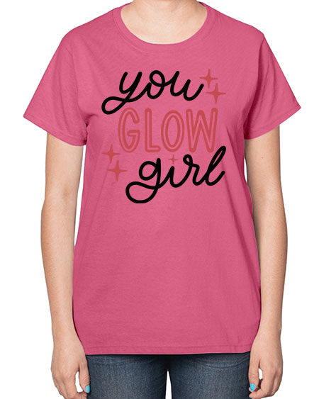 You Glow Girl Style 5# -makeup  Ladies T-Shirt