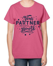 Your Partner for Digital Growth 1# - internet-  Ladies T-Shirt