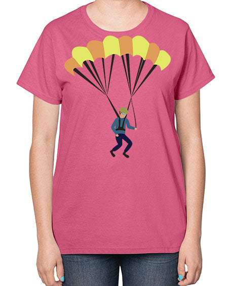 all in one 08# - parachute-  Ladies T-Shirt
