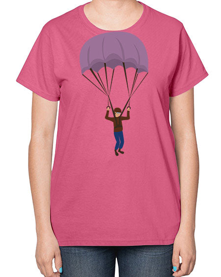 all in one 10# - parachute-  Ladies T-Shirt