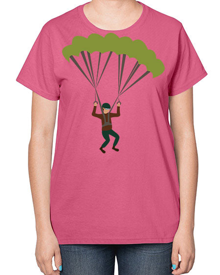 all in one 11# - parachute-  Ladies T-Shirt