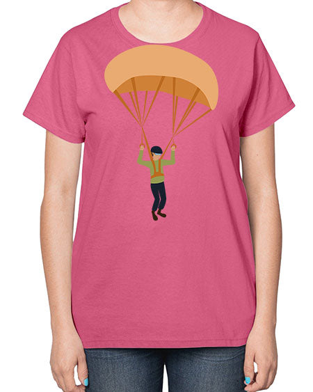 all in one 13# - parachute-  Ladies T-Shirt