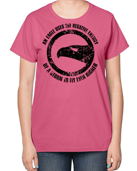 an eagle uses the negative energy 5# - birds-  Ladies T-Shirt
