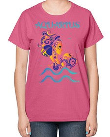 aquarius 13# - aquarius-  Ladies T-Shirt
