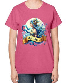 aquarius 84# - aquarius-  Ladies T-Shirt