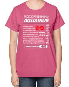 aquarius 85# - aquarius-  Ladies T-Shirt