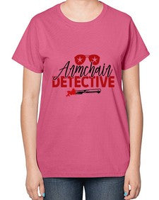 armchair detective 238# - true crime-  Ladies T-Shirt
