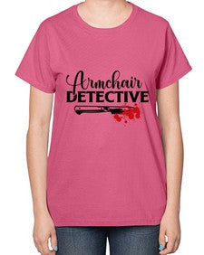armchair detective 239# - true crime-  Ladies T-Shirt