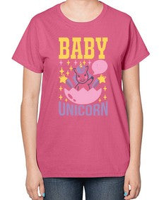 baby unicorn 18# - unicorn-  Ladies T-Shirt