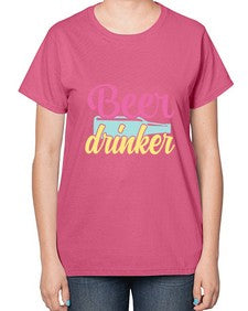beer drinker 47# - beer-  Ladies T-Shirt