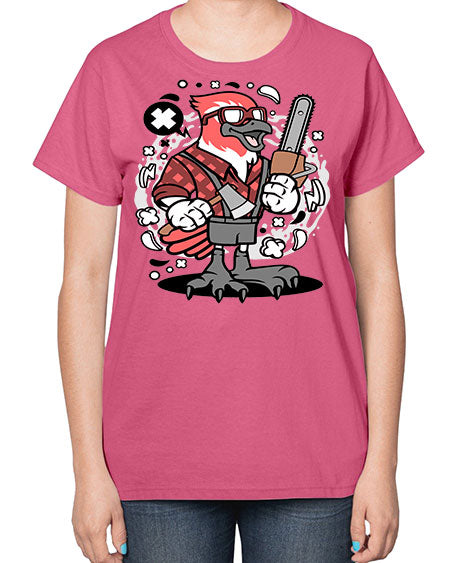 bird lumberjack 17# - birds-  Ladies T-Shirt