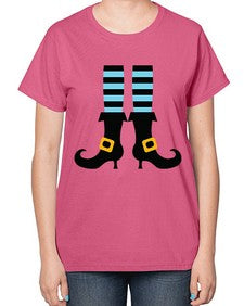 bluewitchlegs 47# - witch-  Ladies T-Shirt