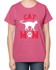 cat mom Style 35# - cats-  Ladies T-Shirt