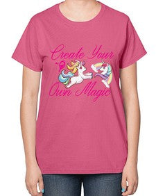 create your own magic 84# - unicorn-  Ladies T-Shirt