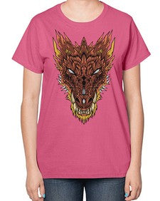 dragon 176# - dragon-  Ladies T-Shirt