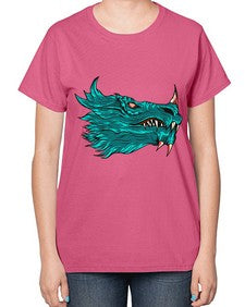dragon 186# - dragon-  Ladies T-Shirt