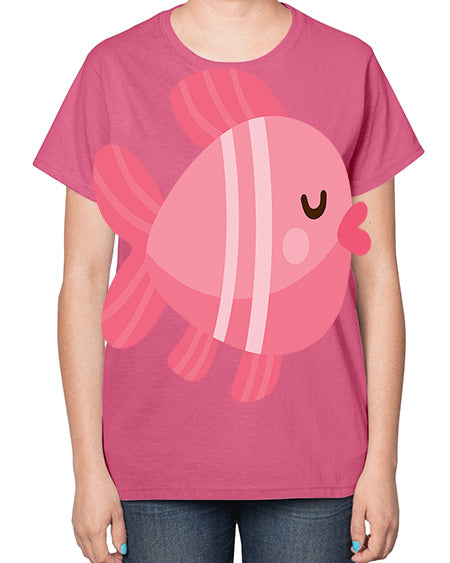 fish 53# - shark-fish-  Ladies T-Shirt