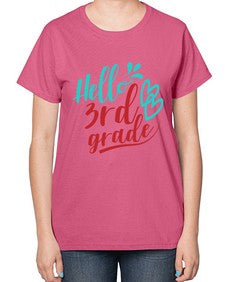 hallo third grade 231# - third grade-  Ladies T-Shirt