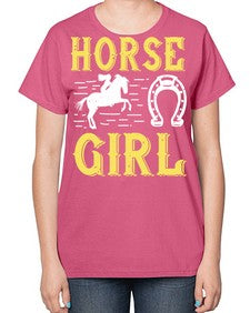 horse girl Style 51# - horse-  Ladies T-Shirt