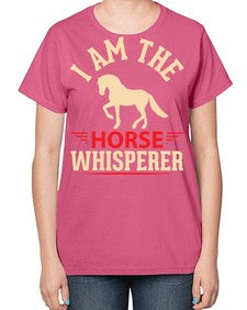 i am the horse whisperer Style 3# - horse-  Ladies T-Shirt