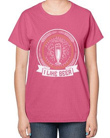 i like beer 1121# - beer-  Ladies T-Shirt
