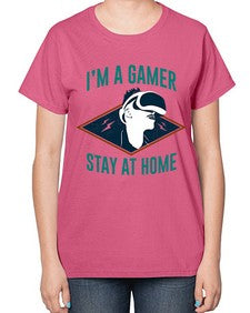 im gamer stay at home 119# - video games-  Ladies T-Shirt