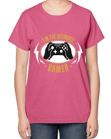 im the ultimate gamer 122# - video games-  Ladies T-Shirt