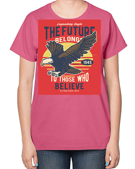 legendary eagle 55# - birds-  Ladies T-Shirt