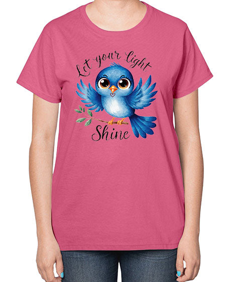 let your light shine 61# - birds-  Ladies T-Shirt