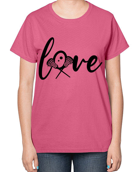 love 4# - lacrosse-  Ladies T-Shirt