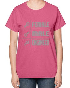 male female engineer 1084# - engineer-  Ladies T-Shirt