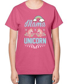 mama unicorn 301# - unicorn-  Ladies T-Shirt