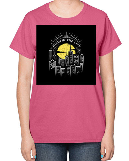 mooninthecity 2# - moon-  Ladies T-Shirt