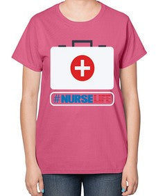 nurse life 1168# - nurse-  Ladies T-Shirt
