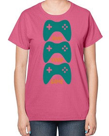own your game 143# - video games-  Ladies T-Shirt