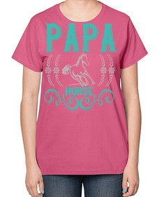 papa horse Style 26# - horse-  Ladies T-Shirt