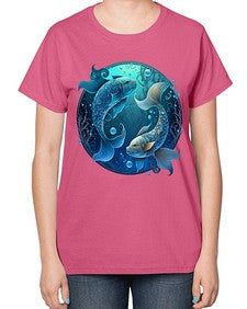 pisces 364# - pisces-  Ladies T-Shirt