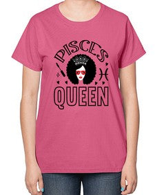 pisces queen 380# - pisces-  Ladies T-Shirt