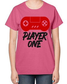 play one 145# - video games-  Ladies T-Shirt