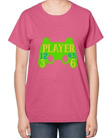 player 38# - video games-  Ladies T-Shirt